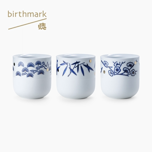 岁寒三友小厚唇杯110ml / 青花瓷 / 咖啡杯 / 茶杯 | 痣birthmark