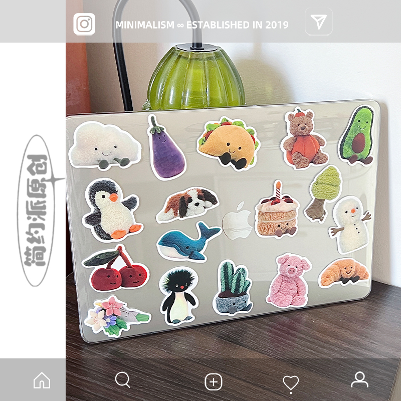 简约派适用jellycat动物苹果macbookair保护壳mac笔记本2024款电脑pro套macpro14寸13女airm2透明M1配件16mb5