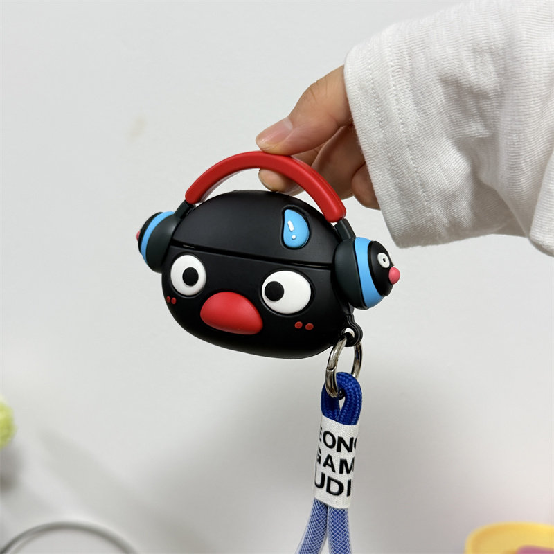 壳代表 适用立体硅流汗企鹅苹果kittyairpodspro3无线蓝牙耳机保护套简约创意全包壳12代创意4一二代四女个性