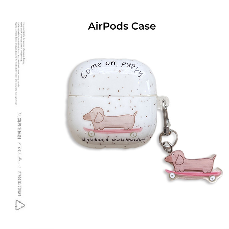 壳代表适用imd泼墨滑板腊肠狗airpods4保护套airpod3苹果pro2耳机壳二代无线蓝牙三代1代华为freebudsSE2盒6i