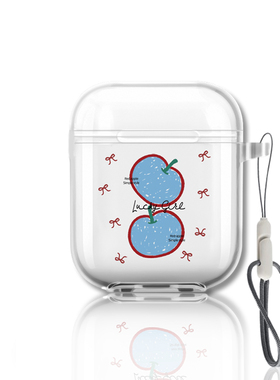 简约派适用撞色蓝色苹果airpods4保护套耳机新款pro二代第三代3蓝牙一四壳pod降噪盒apro2壳小米华为freebuds