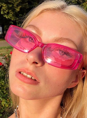 夏季新款封帆戚薇网红黑色小方框