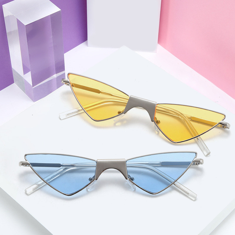 2021欧美复古三角形墨镜女新款潮蹦迪眼镜酒吧网红街拍度假太阳镜,ZIPPO/瑞士军刀/眼镜,太阳眼镜,淘宝优惠券,粉丝福利购,淘宝优惠卷