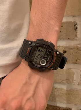 日本Casio卡西欧STANDARD系列W-735H/736H-1A 运动防水震动男手表
