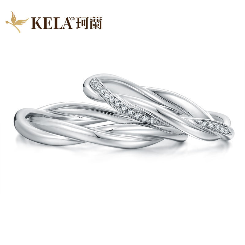 【ture love 纯爱】珂兰 pt950铂金钻石戒指情侣对戒求婚 热恋p