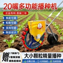 手推单双行20嘴花生大豆旱稻高粱谷芝麻白菜药材蔬菜播种机施肥器