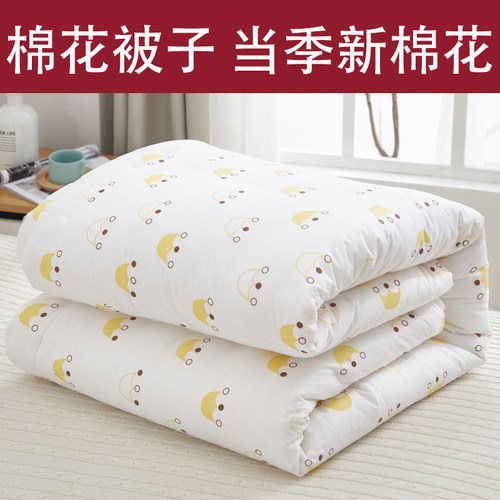 新疆纯棉花被子双人单人棉被被芯棉絮春秋被宿舍加厚保暖冬被纯棉