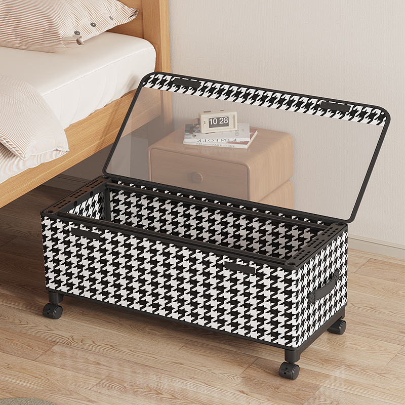 【床底收纳！】可移动防尘收纳筐