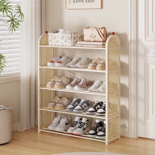 子收纳神器 柜小窄宿舍小型出租房用鞋 入户鞋 架多层家用门口藤编鞋