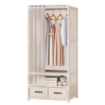 简易单人衣柜卧室家用简约现代防尘收纳柜出租房宿舍经济型挂衣橱