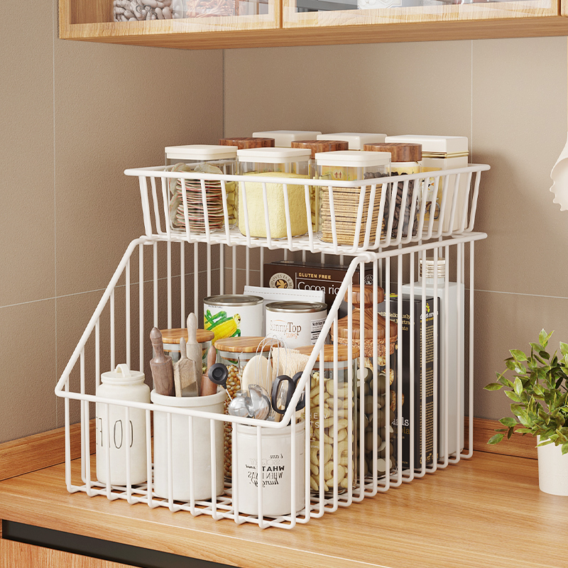 速发厨房置物架橱柜分层功层能调味厨具多多收纳架家用调味料用品