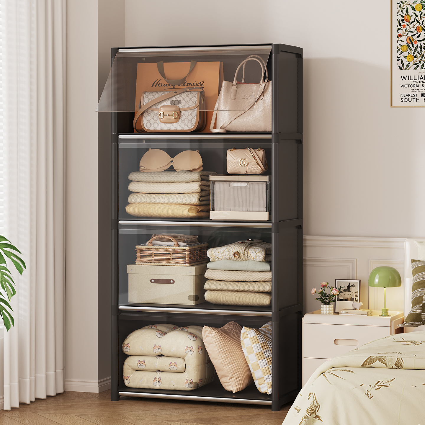 【透明可视】防尘衣柜