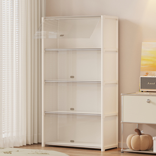 衣柜卧室透明翻盖式多层衣服储物柜防尘大容量衣橱学生宿舍租房用