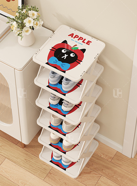 入门折叠小窄鞋架子家用简易门口鞋柜多层鞋子收纳神器租房省空间