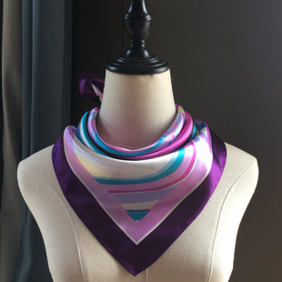 春秋新方巾丝巾女职业百搭围巾银行酒店空姐工作装饰薄款护颈围脖