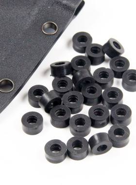 24粒装5mm厚K鞘刀套尼龙橡胶垫圈刀鞘快拨鞘套夹扣螺丝配件