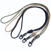 伞绳编制挂脖绳快拆可旋转式 百搭证件带门襟厂牌挂绳 钥匙钩扣工装