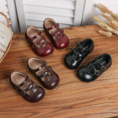 女小童简约可爱小皮鞋 婴幼儿软底学步鞋 2025春秋新款 女宝宝公主鞋