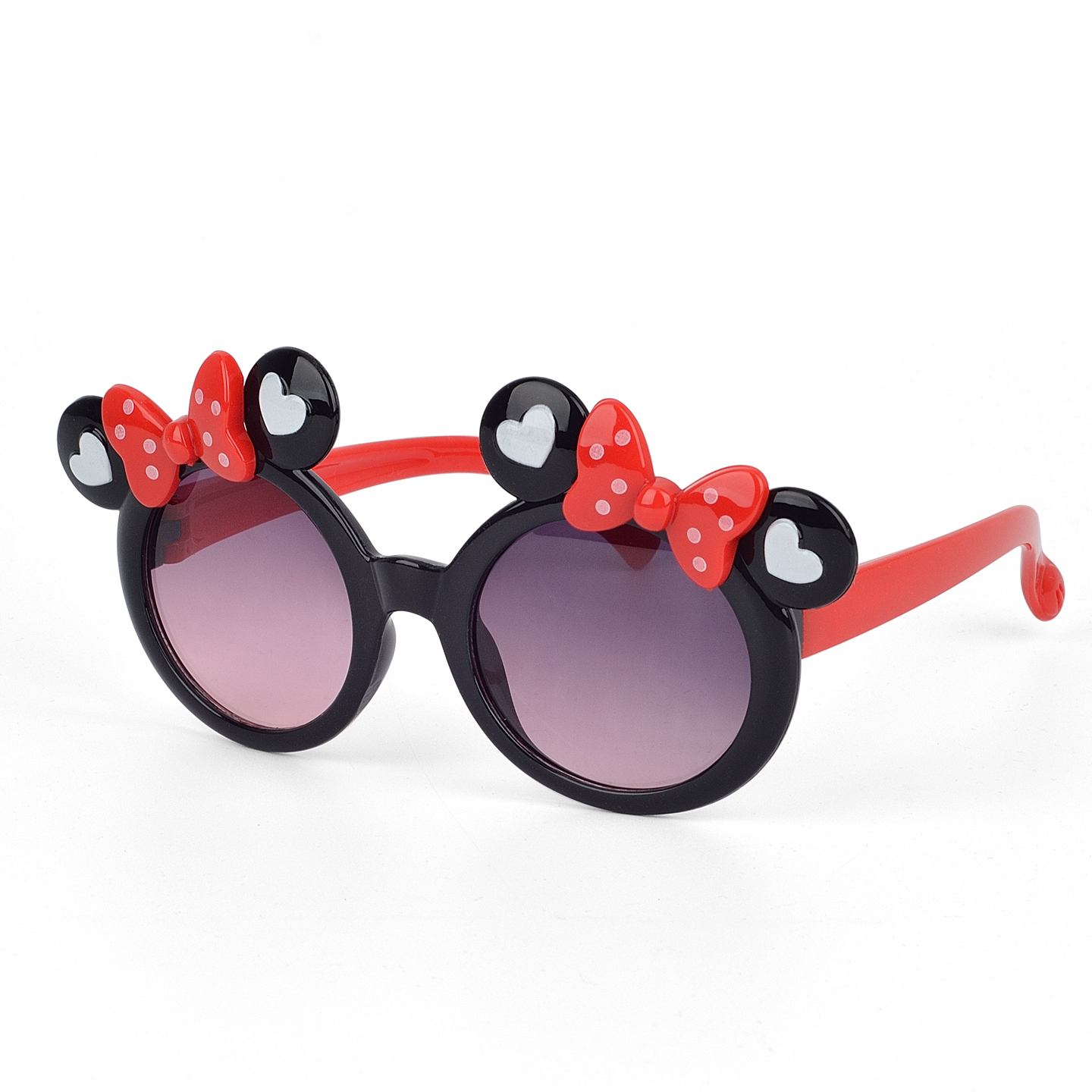 妮妮儿童太阳镜可爱炫彩墨镜眼镜宝宝时尚个性男女童潮卡通遮阳镜