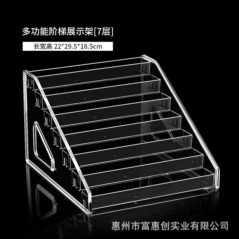 cd架亚克力阶梯式陈列放置架光碟片磁带光盘收藏展示架专辑收纳盒