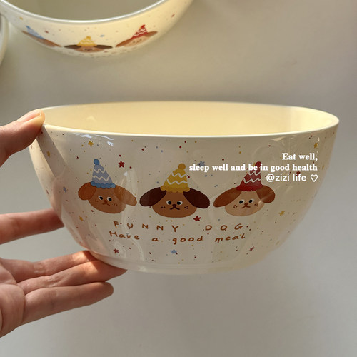 ins风奶呼呼拉面螺蛳粉沙拉碗