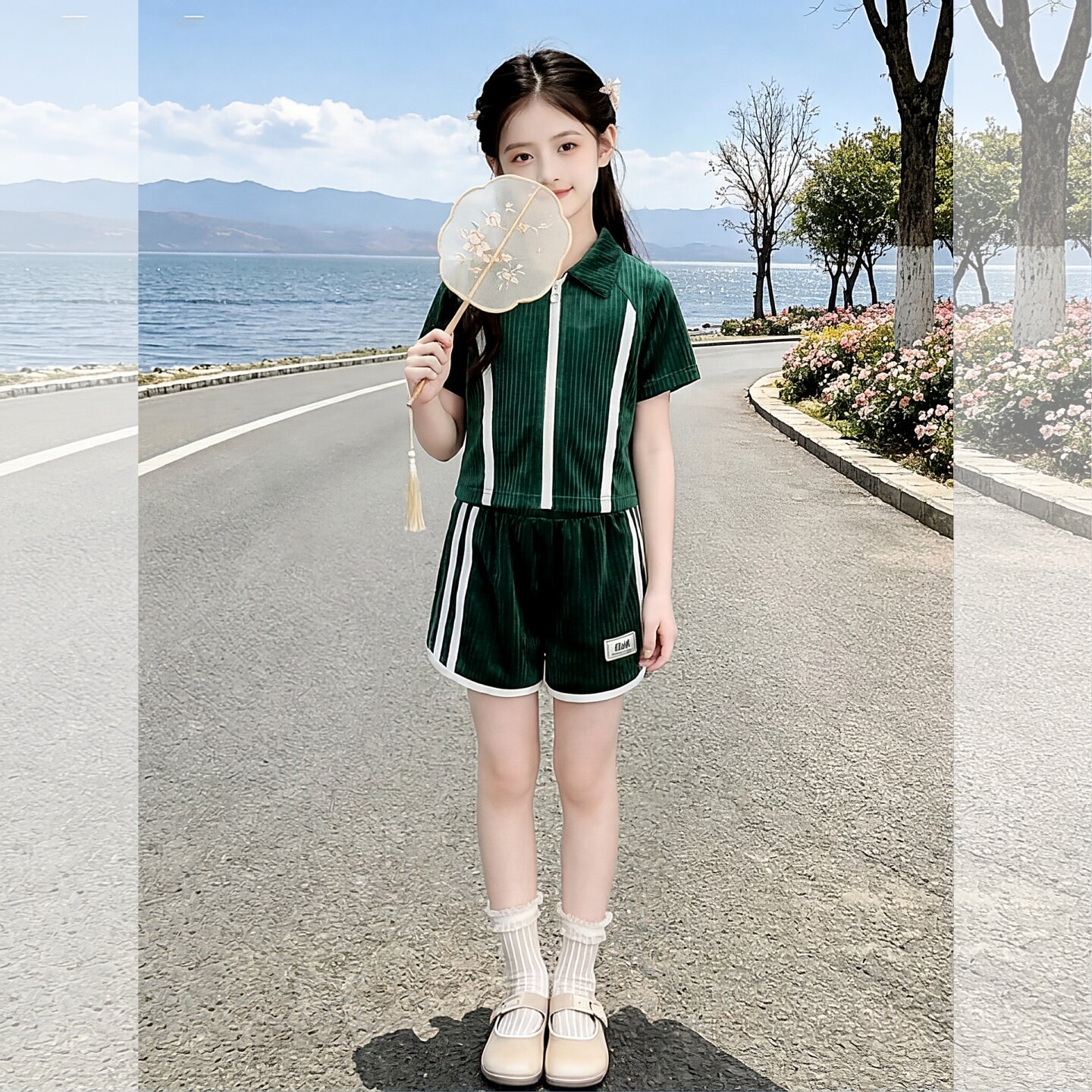 运动套装女童夏季2026新款大童女