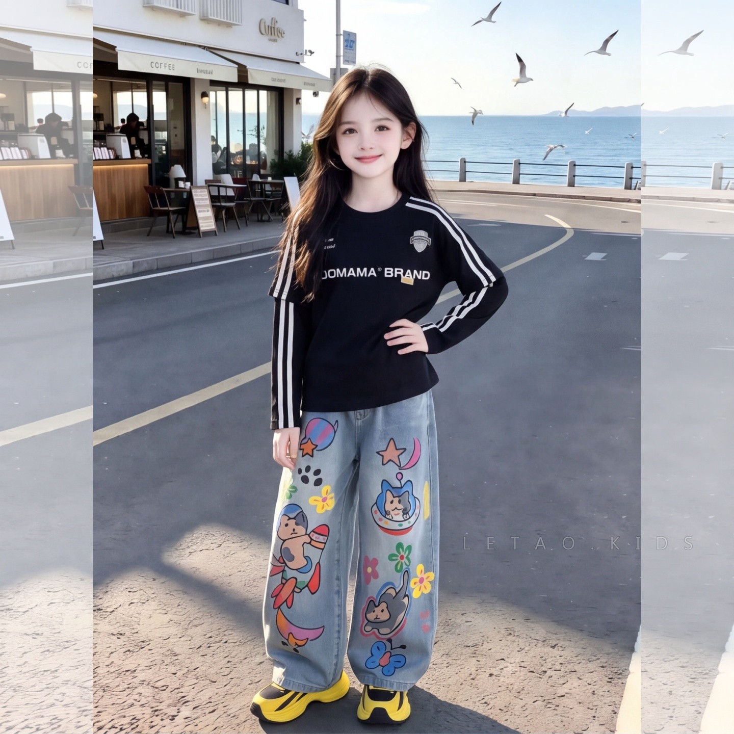 2026新款女童秋季儿童套装中大童