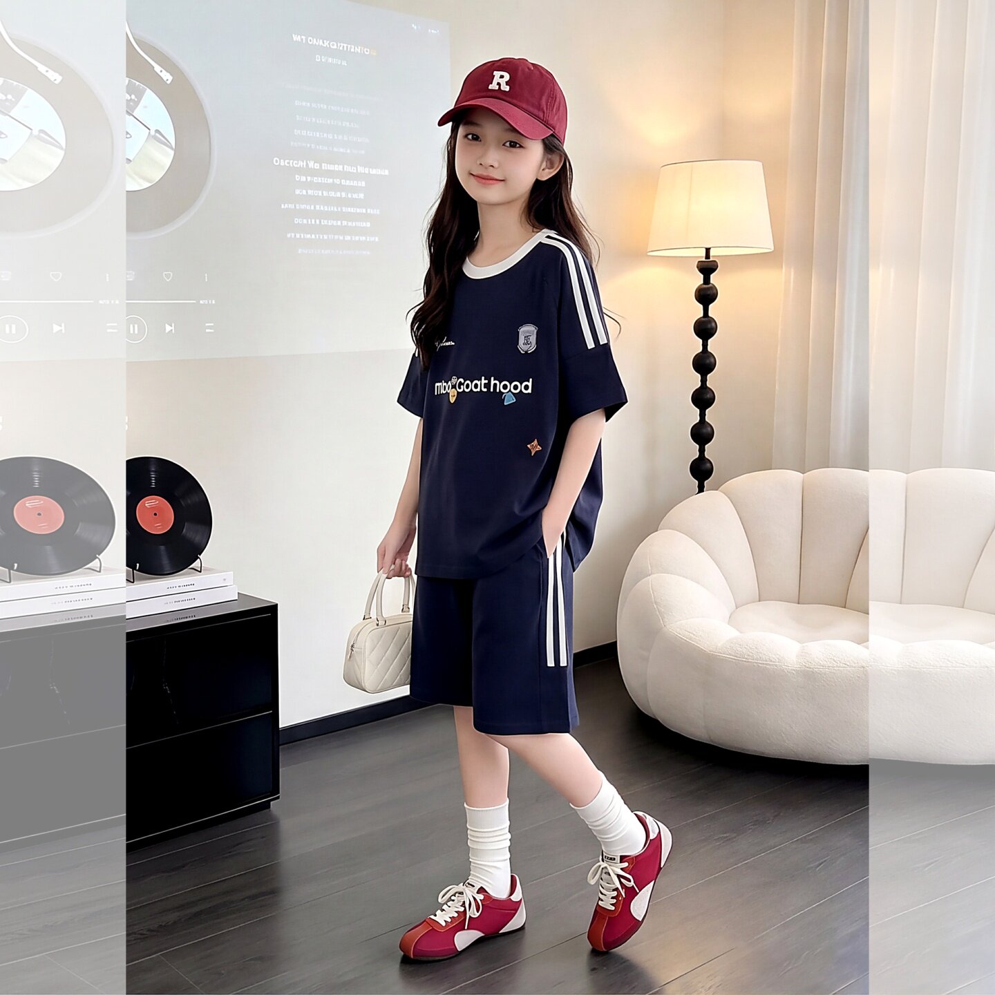 女童夏季运动套装2026新款韩版洋气中大童短袖短裤薄款夏装两件套