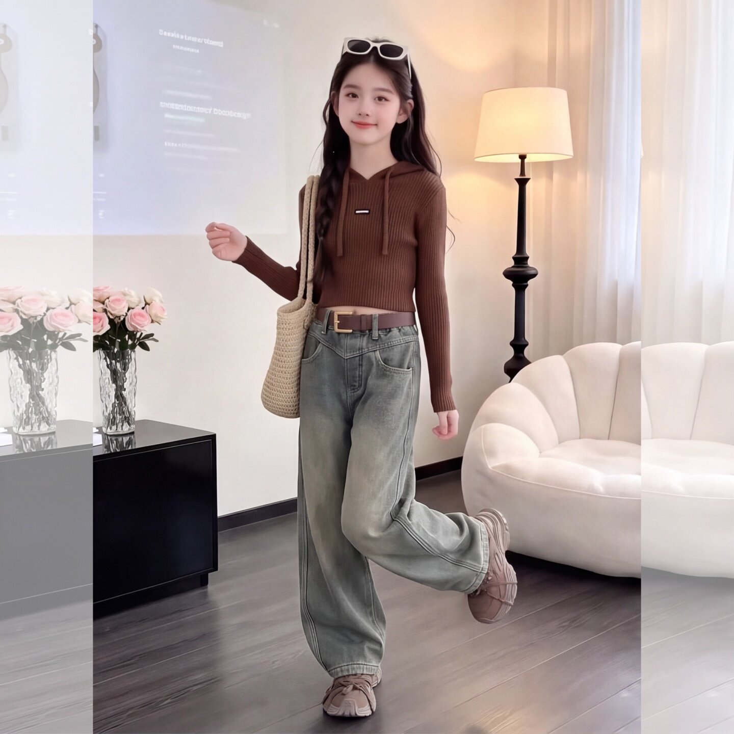 女童裤子秋季款2026新款洋气儿童