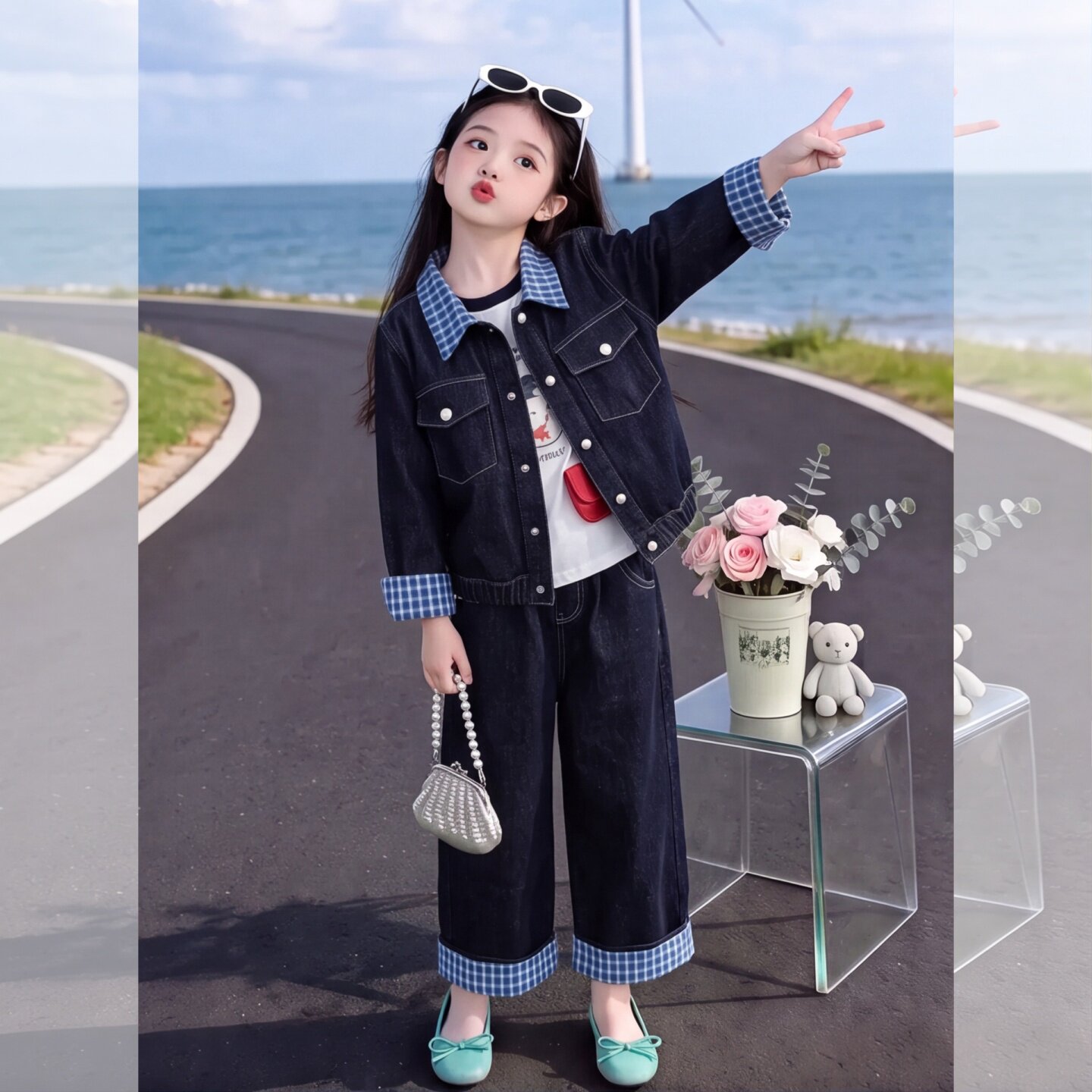女童套装2026新款洋气女大童秋装