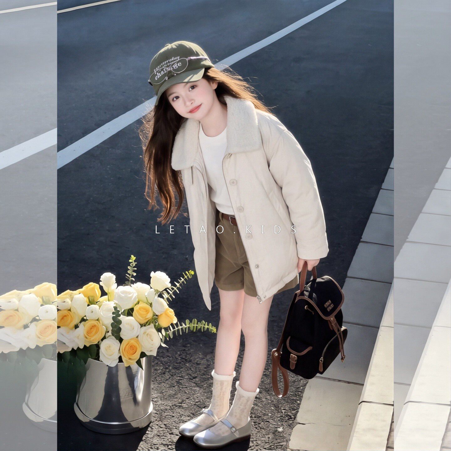 女童2026新款派克服秋冬装洋气中大儿童加棉加厚外套冬季棉服上衣