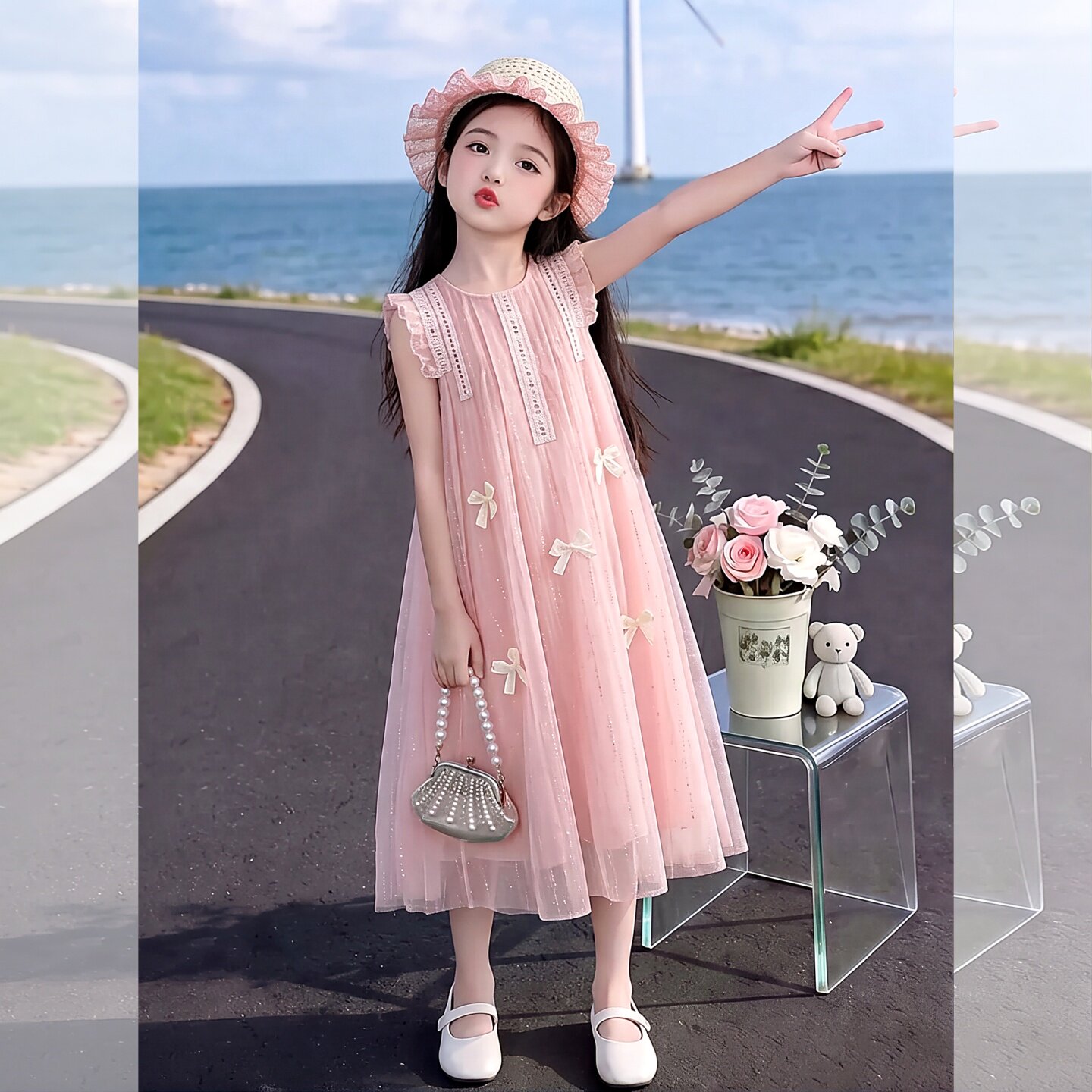 女大童宽松连衣裙2026新款夏季洋