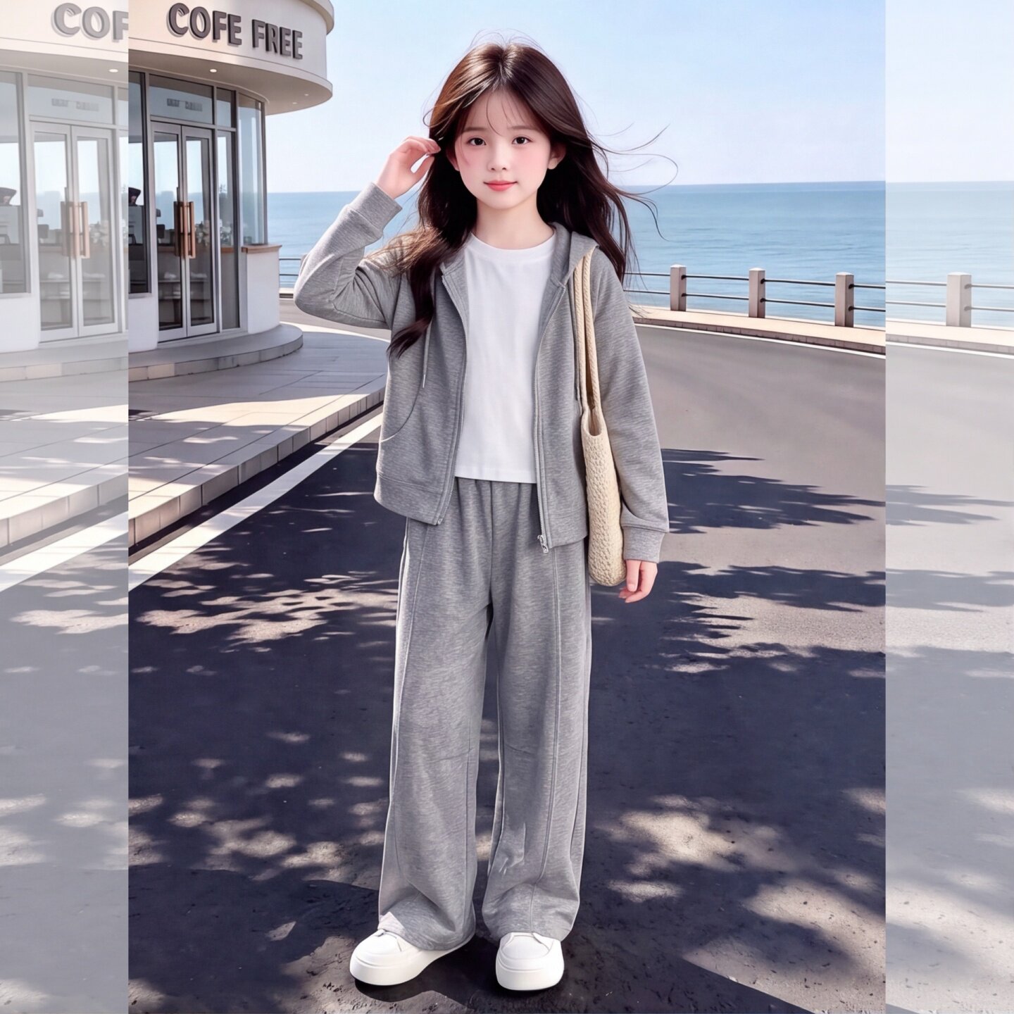 女童卫衣套装秋季2026新款早秋儿