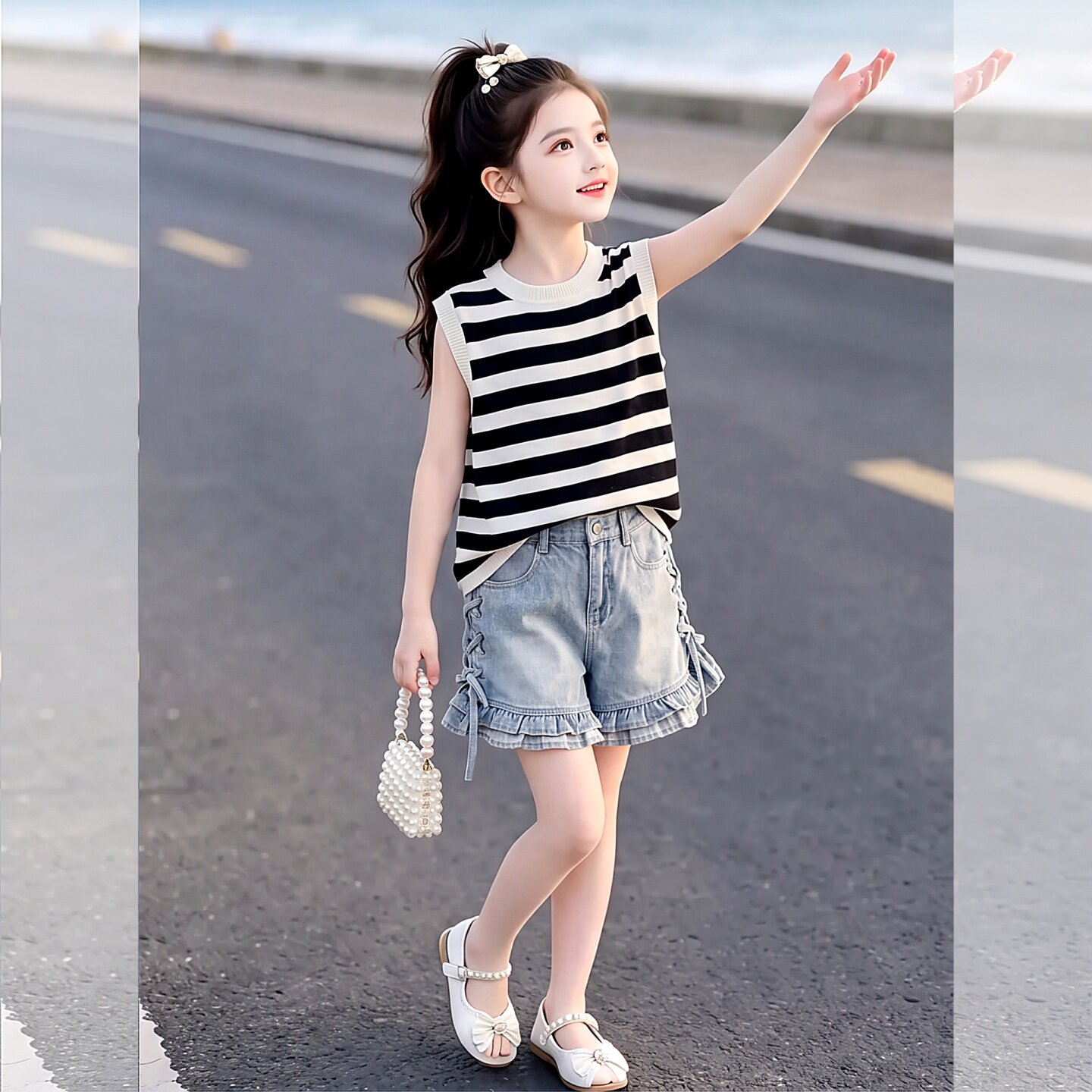 童装女款2026新款初中生女孩夏日