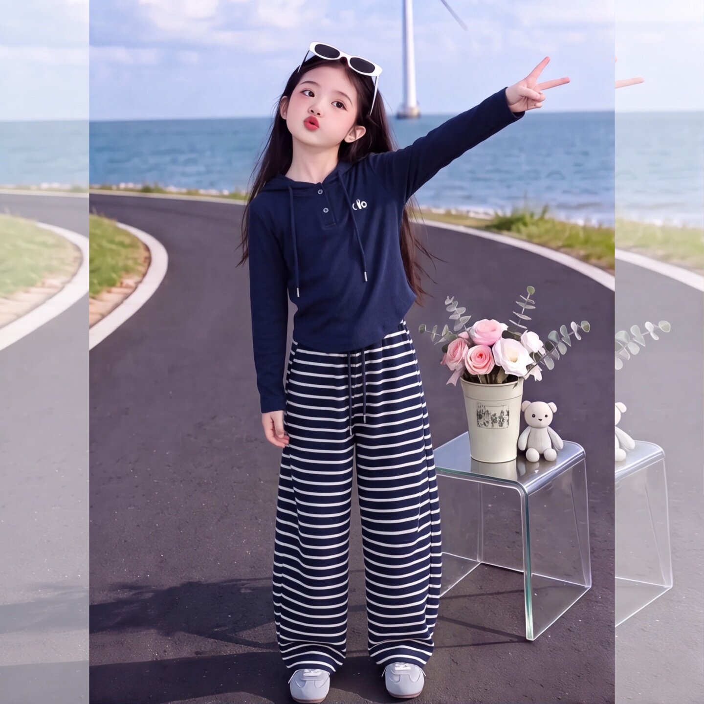 女童超好看套装秋季2025新款初中