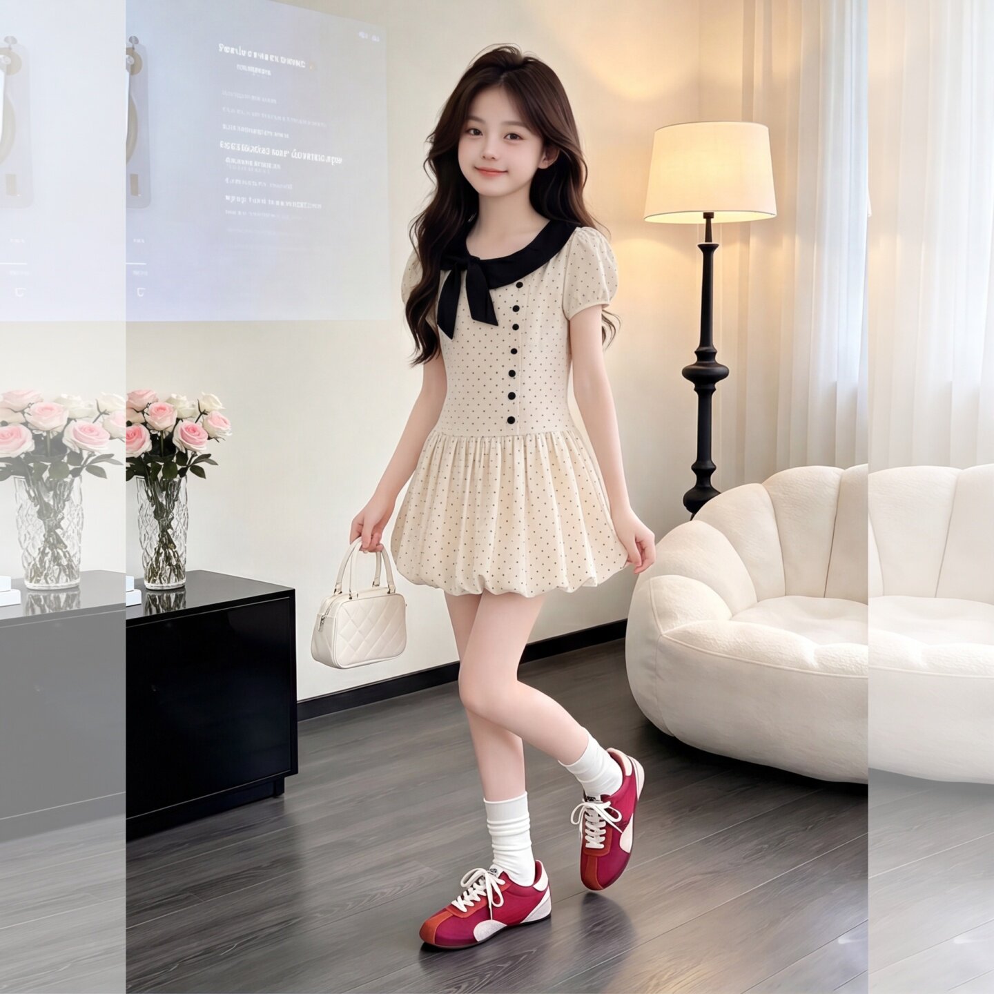 女童夏季甜美连衣裙2026新款儿童