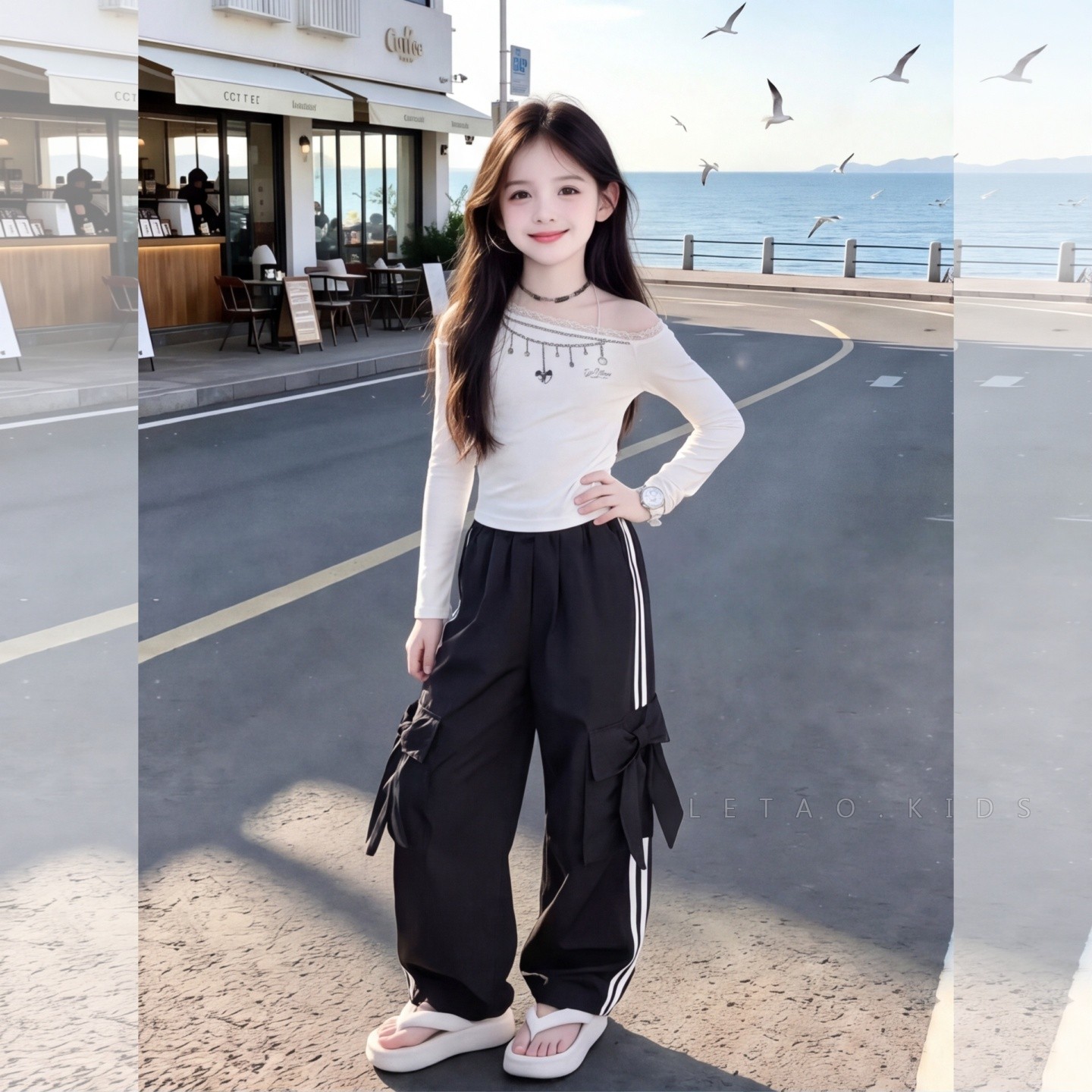 女童美式辣妹套装春装2026新款儿