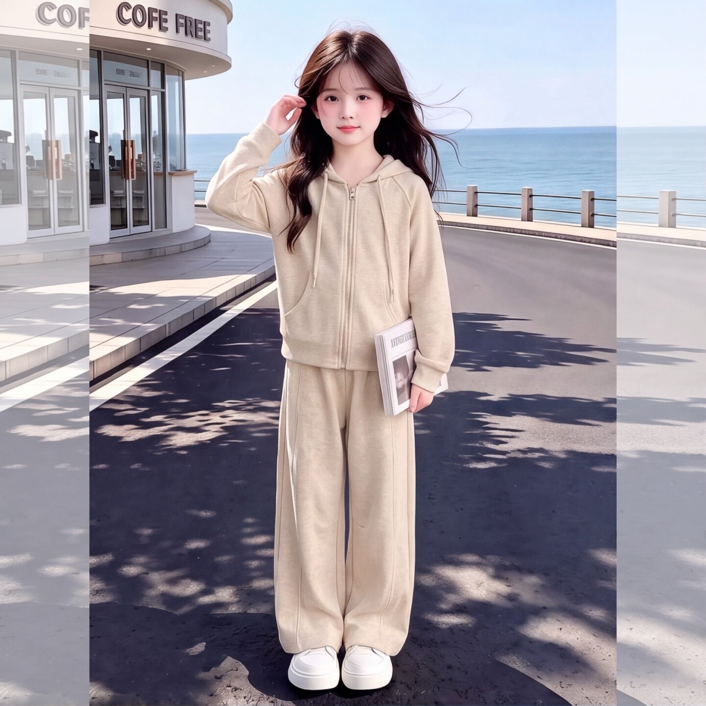 女童卫衣套装秋季2026新款早秋儿