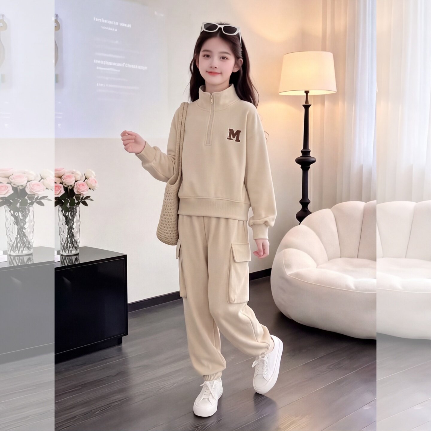 女童秋季款运动套装2026新款时尚