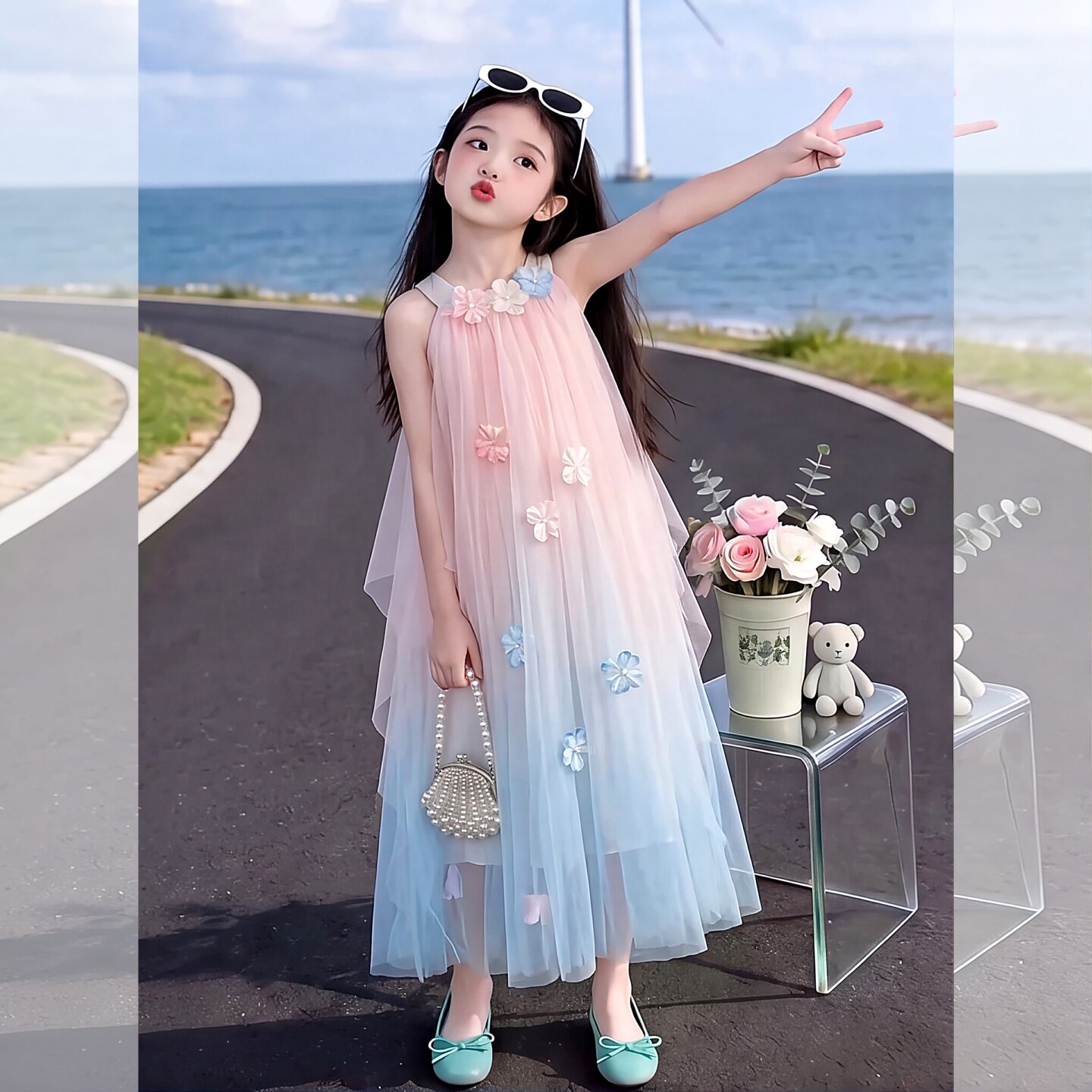 女童夏季连衣裙潮2026新款小女孩