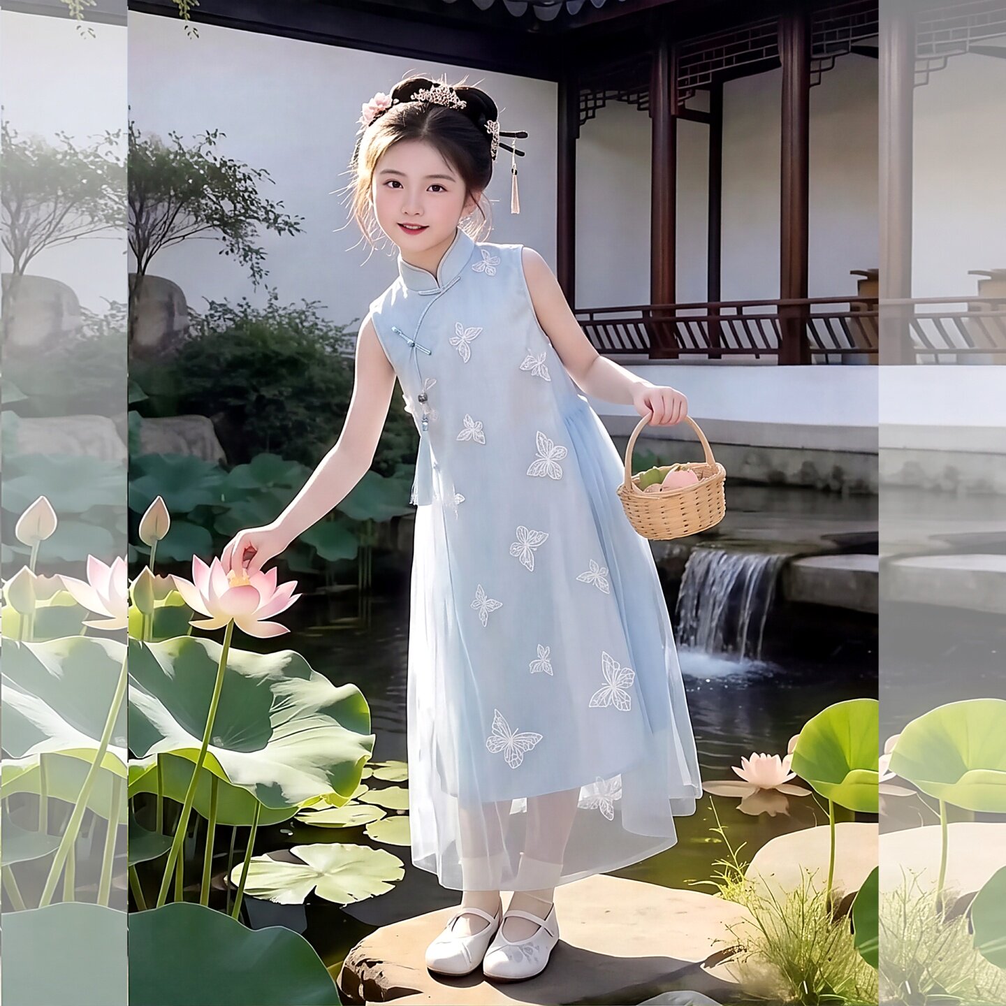 女童夏装连衣裙2026新款洋气汉服