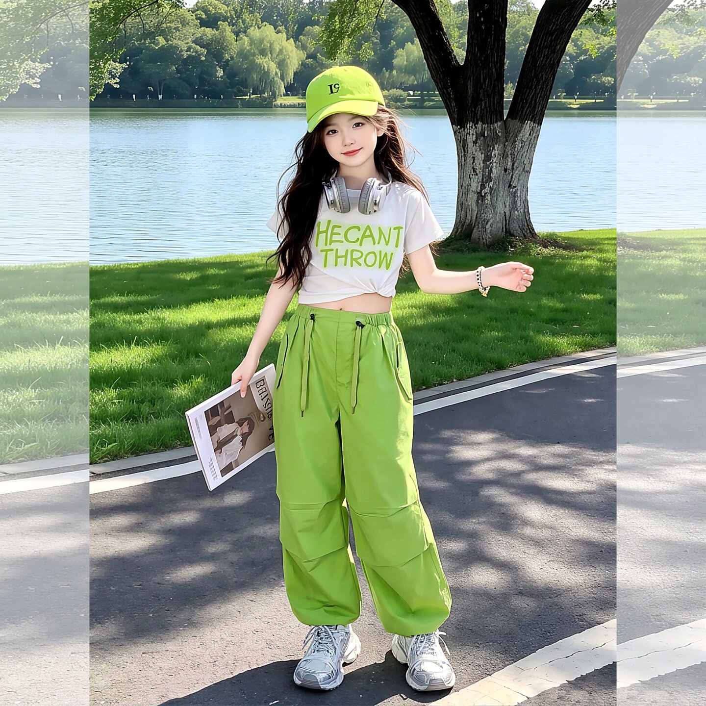女童夏季新款修身短袖T恤薄款工4