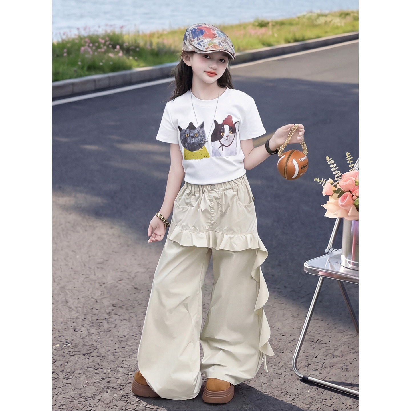 女童套装夏季2026新款中大儿童