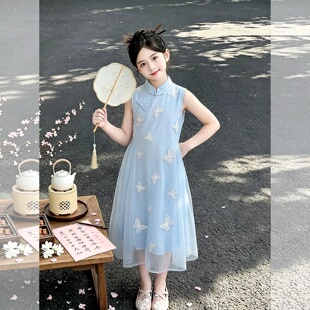 小女孩高级感裙子2026新款女童巨好看新中式旗袍裙儿童国风连衣裙