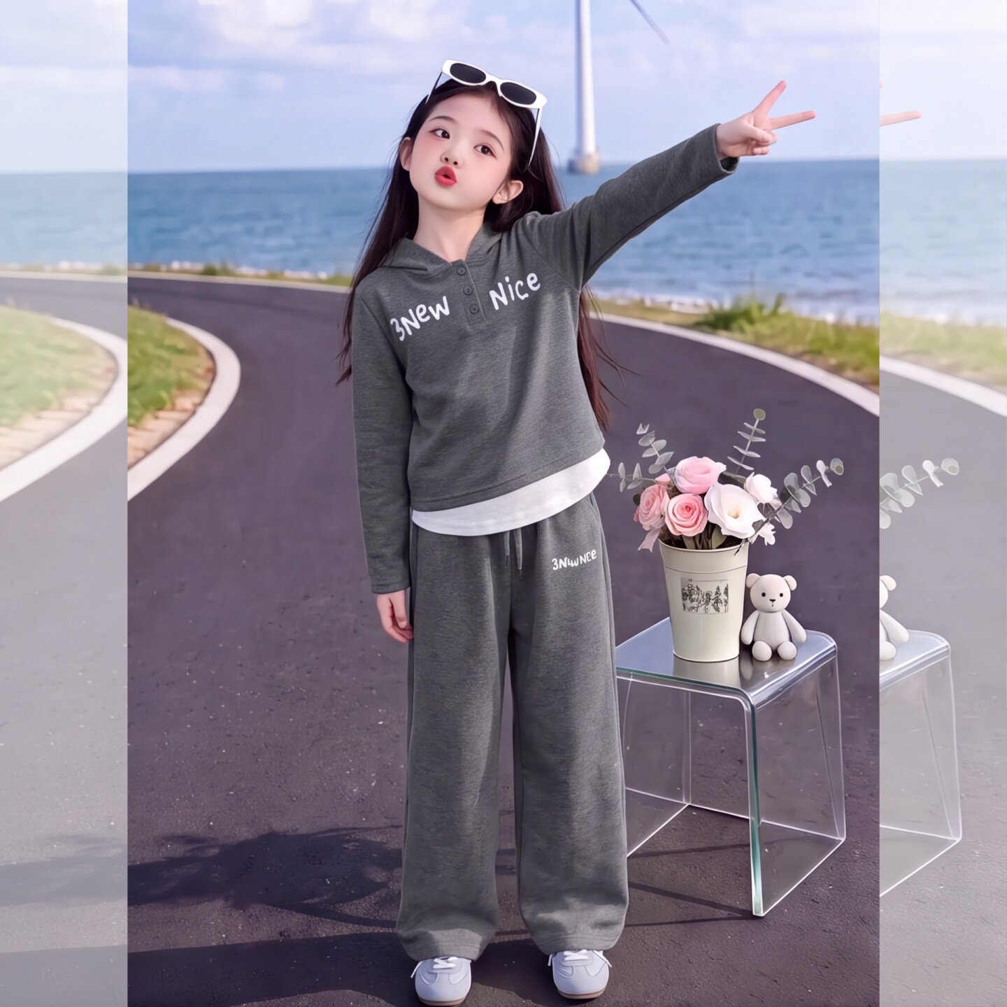 女童超好看洋气时髦套装秋季2026