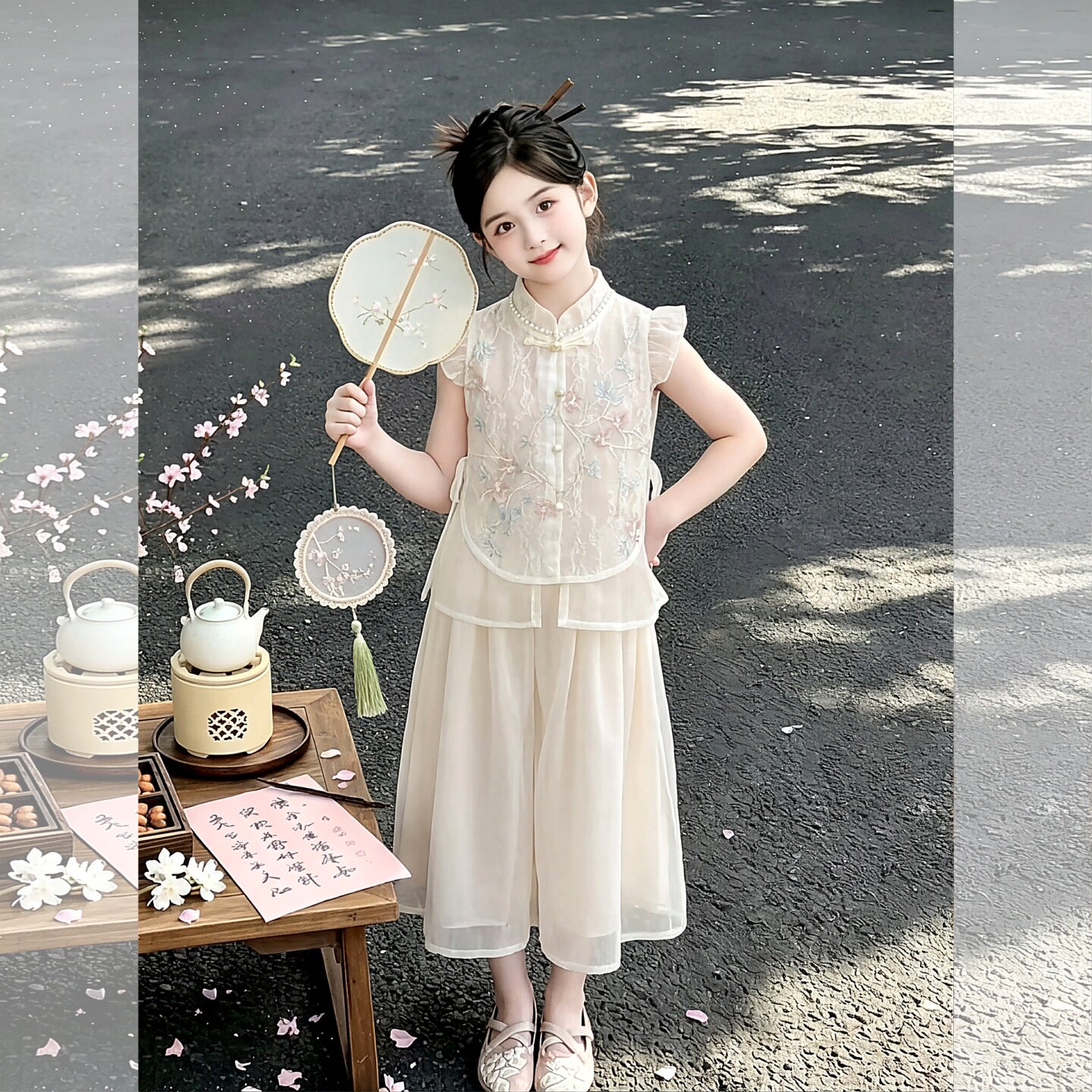 女童夏装套装2026新款儿童洋气时