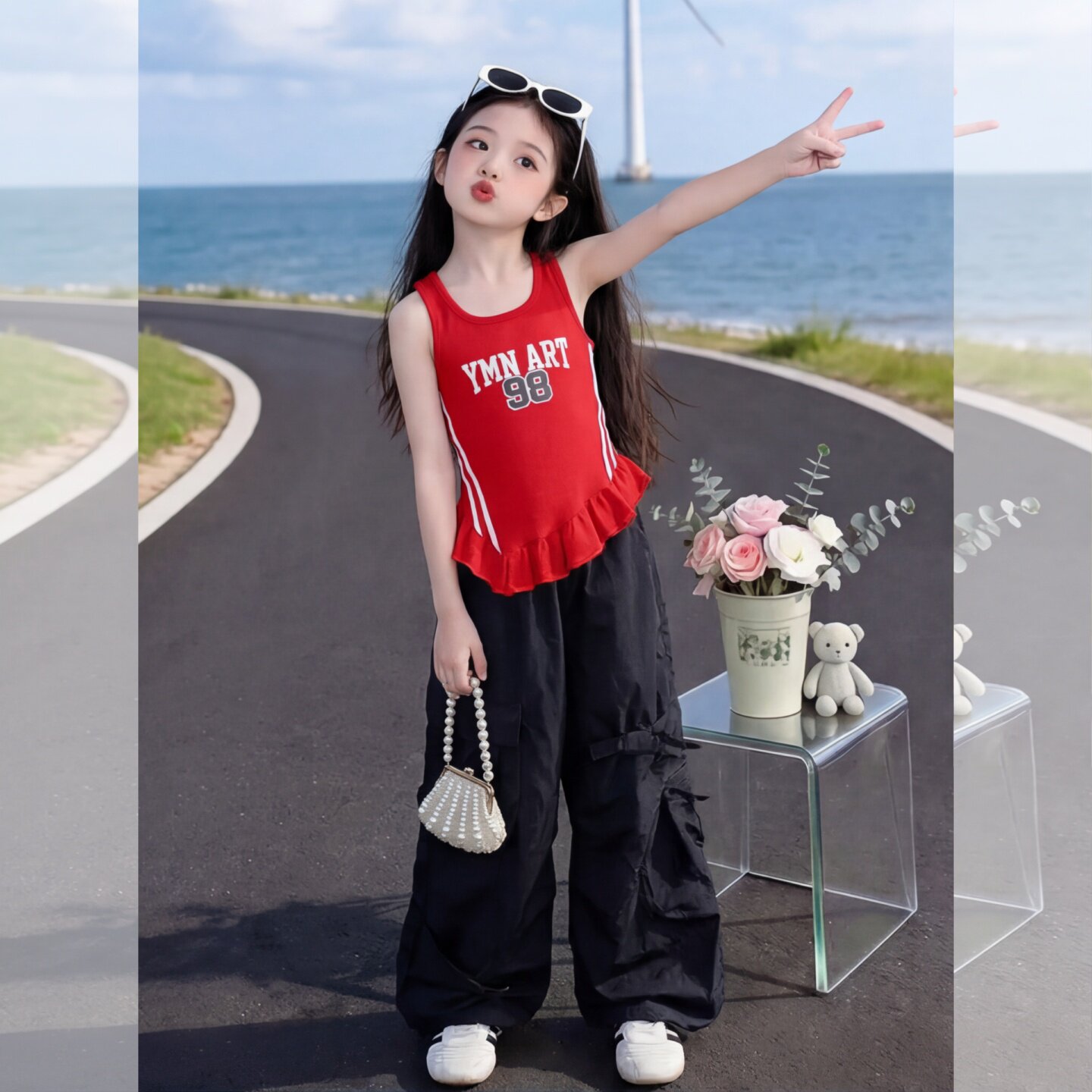 女童爵士服潮装2026韩国童装少儿