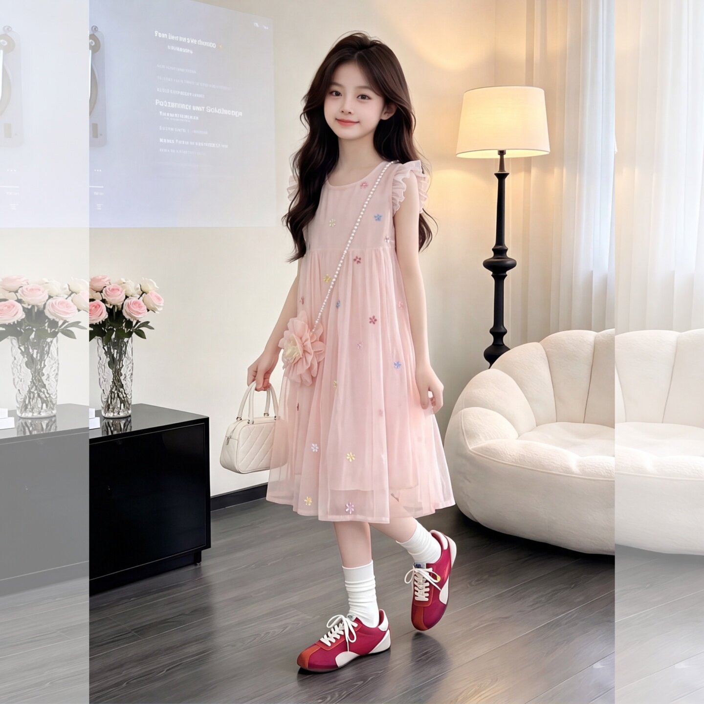 女童夏装连衣裙2026新款洋气女孩