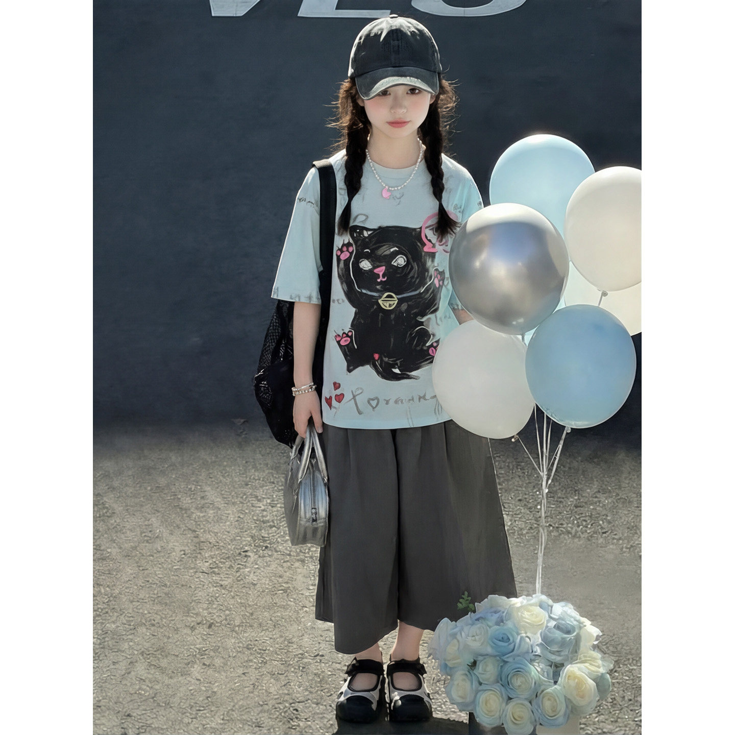 女童套装2026夏季新款休闲两件套