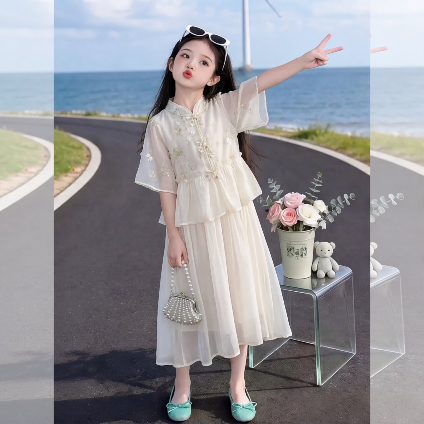 女童汉服连衣裙夏装2026新款儿童